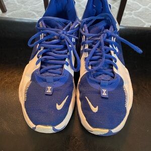 Nike Royal Blue and White Basketball Shoes